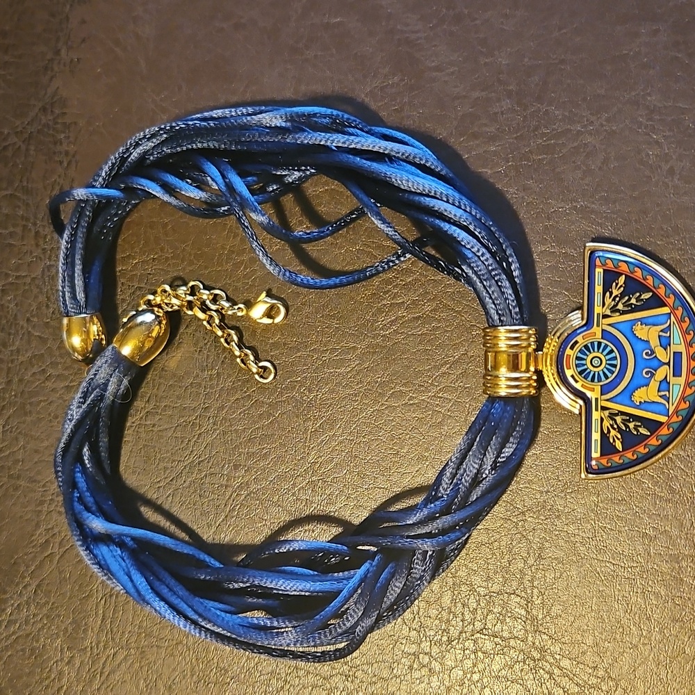 Set by M.Frey Wien Necklace, Ring and Earrings, Enamel Jewellery, Vintage - Picture 10 of 11